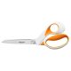Olló, általános, 23 cm, FISKARS RazorEdge Softgrip, narancssárga-fehér (IF1070079)
