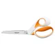 Olló, általános, 23 cm, FISKARS RazorEdge Softgrip, narancssárga-fehér (IF1070079)