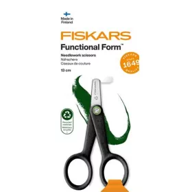   Hímzőolló, 13 cm, FISKARS Functional Form Renew, fekete (IF1074541)