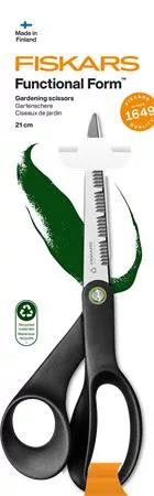 Olló, kerti, 21 cm, FISKARS Functional Form Renew, fekete (IF1074544)