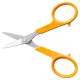 Olló, körömvágó, 10 cm, egyenes, FISKARS Classic, narancssárga (IF1075060)