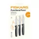 Késkészlet, általános, 11 cm, FISKARS Functional Form GRS fekete (IF1087426)