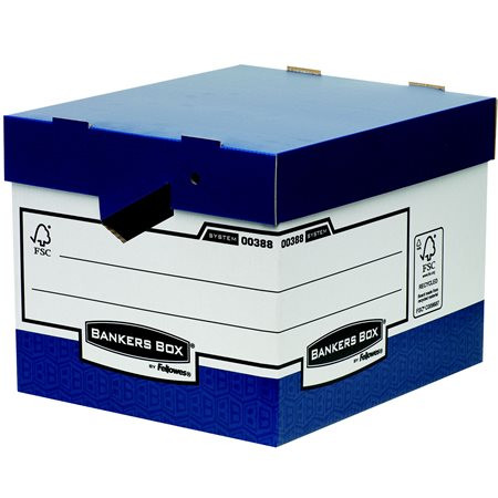 Archiválókonténer, karton, ergonomikus fogantyúkkal BANKERS BOX® by FELLOWES® (IFW00388)