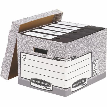 Archiválókonténer, karton, standard, BANKERS BOX® SYSTEM by FELLOWES® (IFW00810)