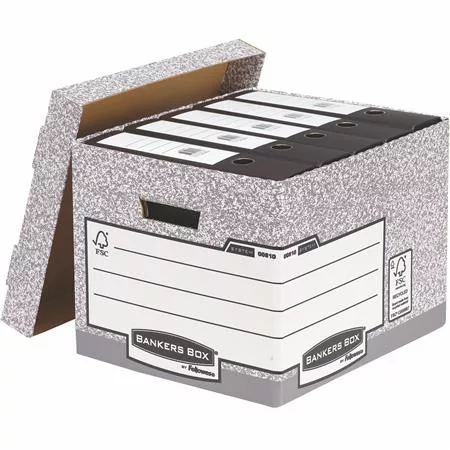 Archiválókonténer, karton, standard, BANKERS BOX&reg; SYSTEM by FELLOWES&reg; (IFW00810)