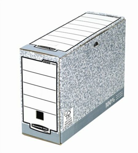 Archiválódoboz, 100 mm, BANKERS BOX® SYSTEM by FELLOWES® (IFW10805)