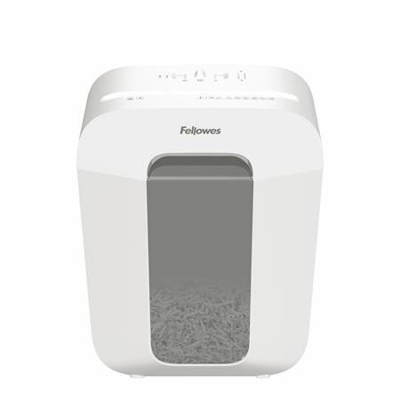 Iratmegsemmisítő, konfetti, 9 lap, FELLOWES Powershred® LX50 fehér (IFW110064)
