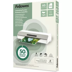   Meleglamináló fólia, 80 mikron, A5, matt, 100 db, FELLOWES Light (IFW143437)