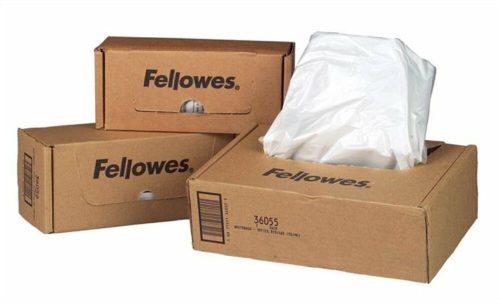 Hulladékgyűjtő zsák iratmegsemmisítőhöz, 30-35 literes kapacitásig, FELLOWES (IFW36053)