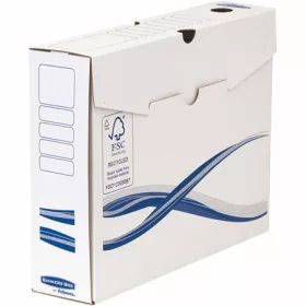   Archiválódoboz, A4, 80 mm, FELLOWES Bankers Box Basic, kék-fehér (IFW4460103)