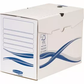   Archiválódoboz, A4, 200 mm, FELLOWES Bankers Box Basic, kék-fehér (IFW4460403)