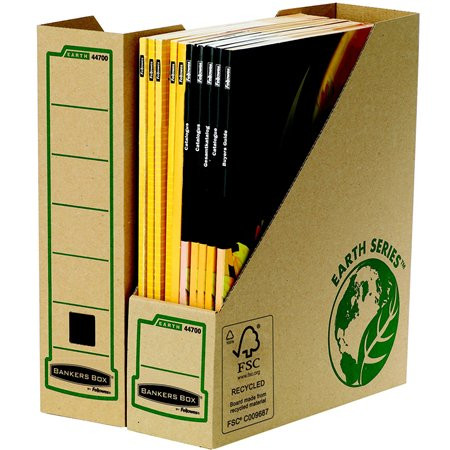 Iratpapucs, karton, 80 mm, BANKERS BOX® EARTH SERIES by FELLOWES® (IFW44700)