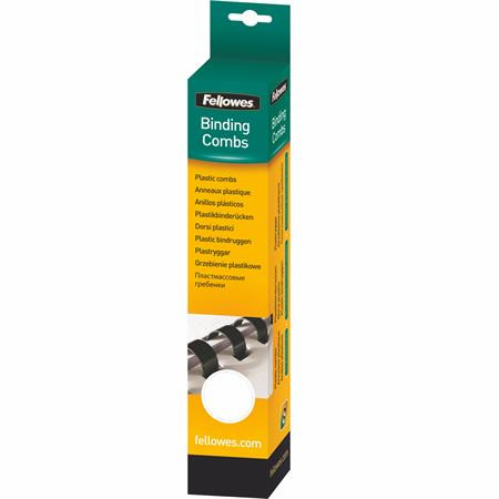 Spirál, műanyag, 6 mm, 10-20 lap, FELLOWES, 25 db, fehér (IFW53300)