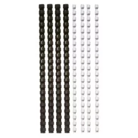   Spirál, műanyag, 6 mm, 10-20 lap, FELLOWES, 25 db, fekete (IFW53303)