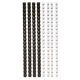 Spirál, műanyag, 6 mm, 10-20 lap, FELLOWES, 25 db, fekete (IFW53303)