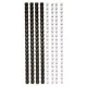 Spirál, műanyag, 6 mm, 10-20 lap, FELLOWES, 25 db, fekete (IFW53303)
