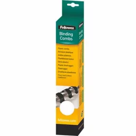  Spirál, műanyag, 8 mm, 21-40 lap, FELLOWES, 25 db, fehér (IFW53304)