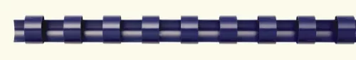 Spirál, műanyag, 6 mm, 10-20 lap, FELLOWES, 100 db, kék (IFW53451)