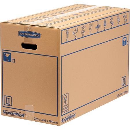 Költöztető doboz, 44x32,5X70 cm, FELLOWES SmoothMove™ Everyday, nagy (IFW62084)