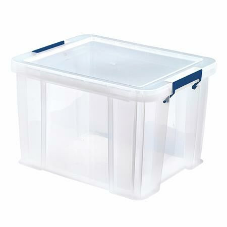 Műanyag tároló doboz, átlátszó, 36 liter, FELLOWES, ProStore™ (IFW77308)