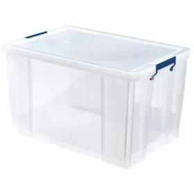   Műanyag tároló doboz, átlátszó, 85 liter, FELLOWES, ProStore™ (IFW77311)