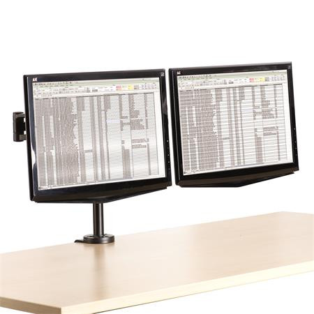 Monitortartó kar, kettő monitorhoz, FELLOWES Professional Series™ (IFW80417)