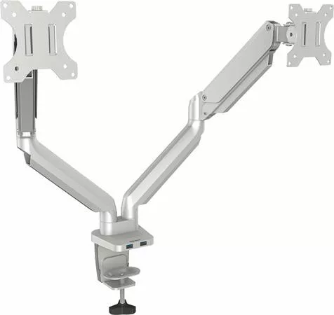 Monitortartó kar, két monitorhoz, FELLOWES Platinum Series™ Dual, ezüst (IFW8056501)