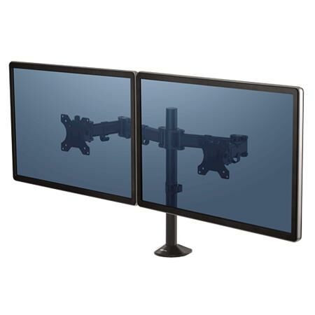 Monitortartó kar, két monitorhoz, FELLOWES, Reflex Series™ (IFW85026)