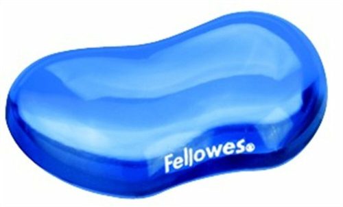Csuklótámasz, mini, géltöltésű, FELLOWES Crystal™ Gel, kék (IFW91177)