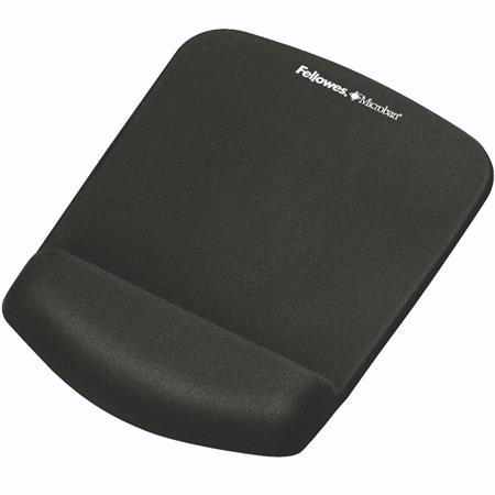 Egéralátét csuklótámasszal, habtöltésű, FELLOWES PlushTouch™, fekete (IFW92520)