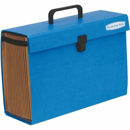 Harmonikatáska, karton, 19 rekeszes, FELLOWES Bankers Box Handifile, kék (IFW93522)