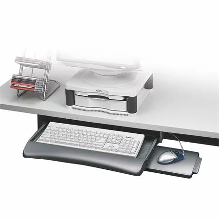 Billentyűzettartó, kihúzható, FELLOWES Underdesk (IFW93804)