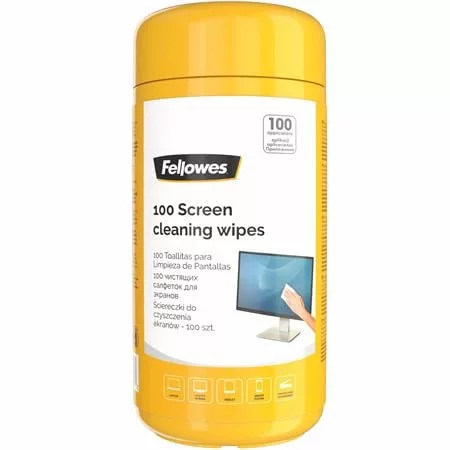 Tisztítókendő, képernyőhöz, 100 db, FELLOWES (IFW99703)