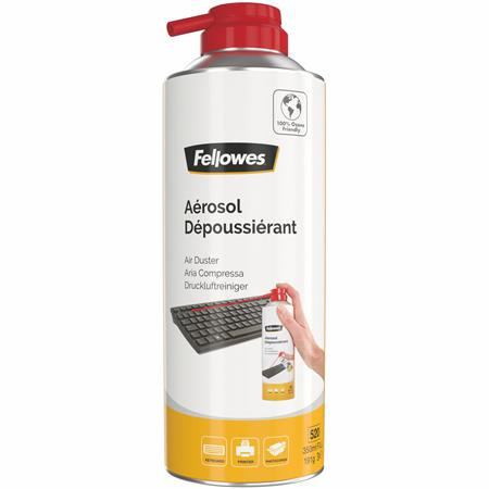 Sűrített levegős porpisztoly, HFC mentes, gyúlékony, 520 ml/350 ml, FELLOWES (IFW99749)
