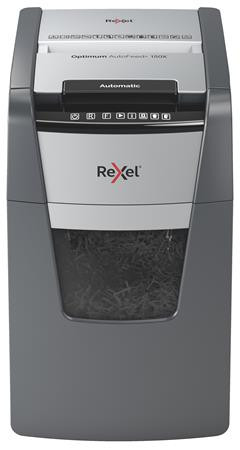 Iratmegsemmisítő, konfetti, 150 lap, REXEL, Optimum AutoFeed+ 150X (IGTR2020150X)