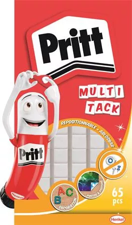 Gyurmaragasztó, 65 kocka/csomag, HENKEL Pritt Multi Fix (IHPFI10)