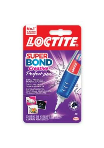 Pillanatragasztó, 3 g, HENKEL Loctite Super Bond  CEATIVE Perfect Pen (IHSA7)