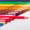 Színes ceruza készlet, hatszögletű, KORES Hexagonal, 12 különböző szín (IK100112)