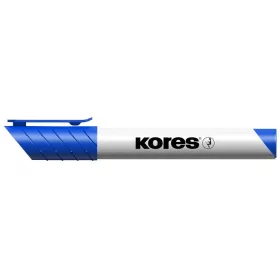   Tábla- és flipchart marker, 3 mm, kúpos, KORES K-Marker XW1, kék (IK20833)