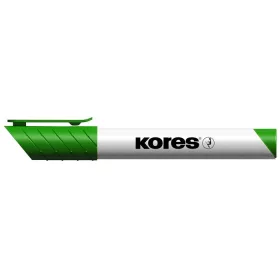   Tábla- és flipchart marker, 3 mm, kúpos, KORES K-Marker XW1, zöld (IK20835)