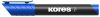 Alkoholos marker, 3-5 mm, kúpos, KORES K-Marker XP1, kék (IK20933)