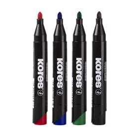   Alkoholos marker, 3-5 mm, kúpos, KORES K-Marker XP1, 4 különböző szín (IK20943)