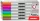 Tábla- és flipchart marker készlet, 1-3 mm kúpos, KORES K-Marker W1, 6 különböző szín (IK22846)