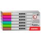 Tábla- és flipchart marker készlet, 1-3 mm kúpos, KORES K-Marker, 6 különböző szín (IK22846)