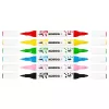 Dekormarker készlet, akril, 1-2 mm, kétvégű, KORES  K-Kreative, 6 különböző szín (IK23061)