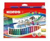 Filctoll készlet, kimosható, KORES Korellos, 24 különböző szín (IK29014)