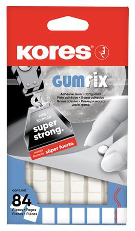 Gyurmaragasztó, 84 kocka/csomag, KORES Gumfix (IK31600)