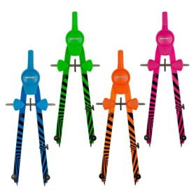   Körző készlet, precíziós, 3 darabos, KORES Grafiko Neon, vegyes színek (IK42031)