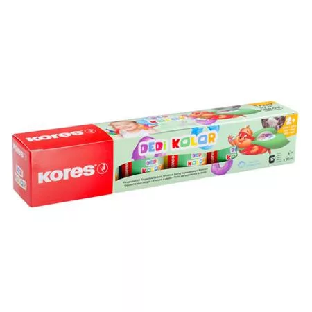 Ujjfesték, KORES Dedi Kolor, 6 féle szín (IK72328)
