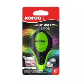   Hibajavító roller, 4,2 mm x 8 m, KORES 2WAY Neon, vegyes színekben (IK84321)